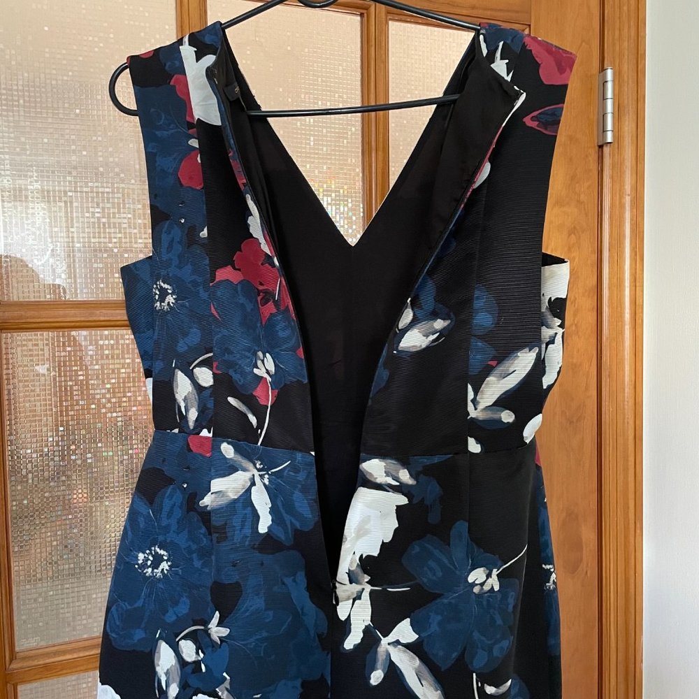 Cynthia Steffe - Navy, Black, Floral zip dress - Thigh Length - Picture 4 of 7